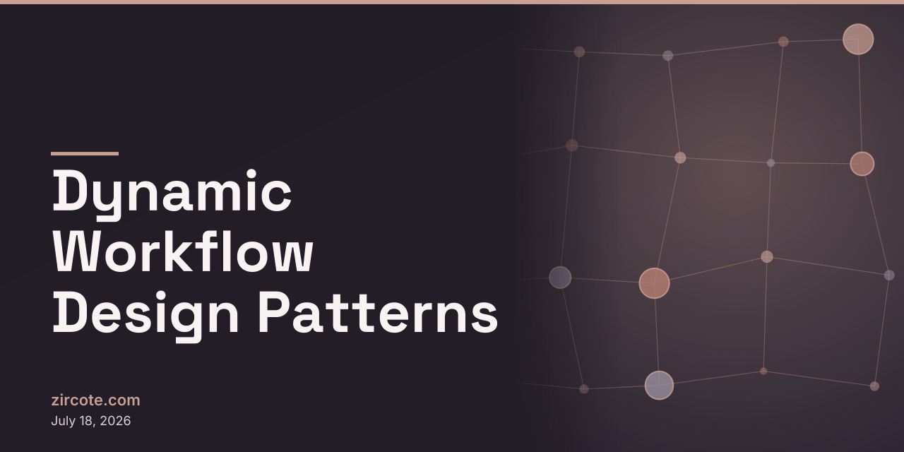 Dynamic Workflow Design Patterns