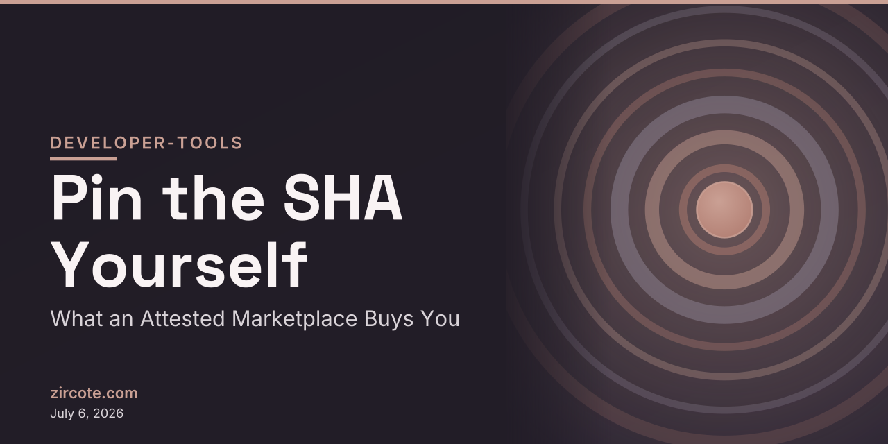 Pin the SHA Yourself: What an Attested Marketplace Buys You