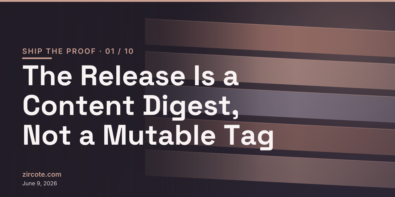 The Release Is a Content Digest, Not a Mutable Tag